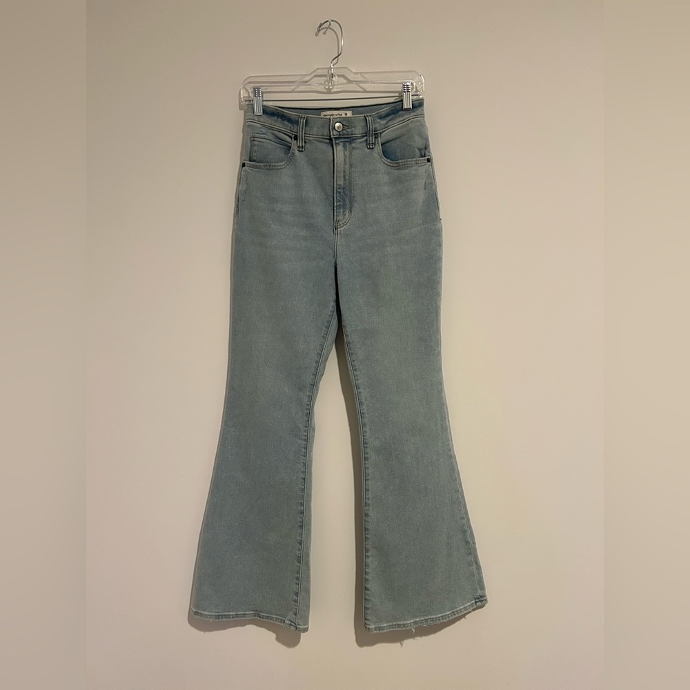 Abercrombie & Fitch Ultra High Rise Denim Flare Jeans